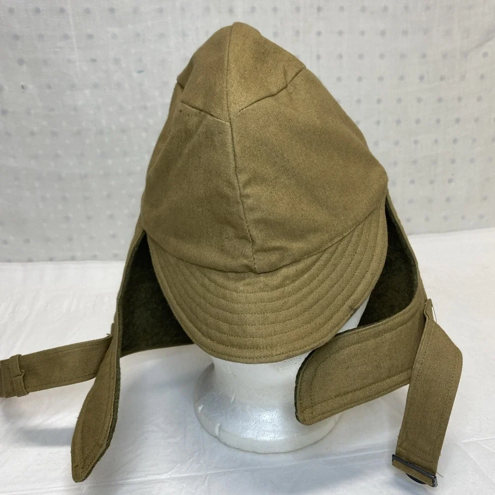 Rite Style Cap‎ 12/11/34 Cold Weather Brown Green Lining Size 7 Phila Q.M. Depot